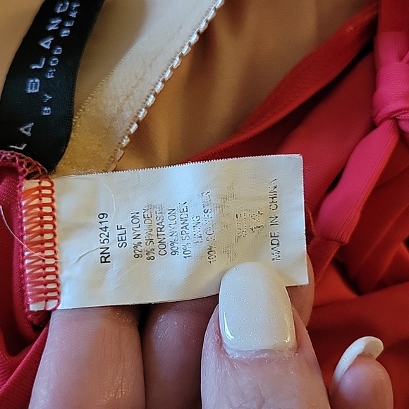 HALTER ROUCHED FRONT SWIM TOP - Picture 8 of 8